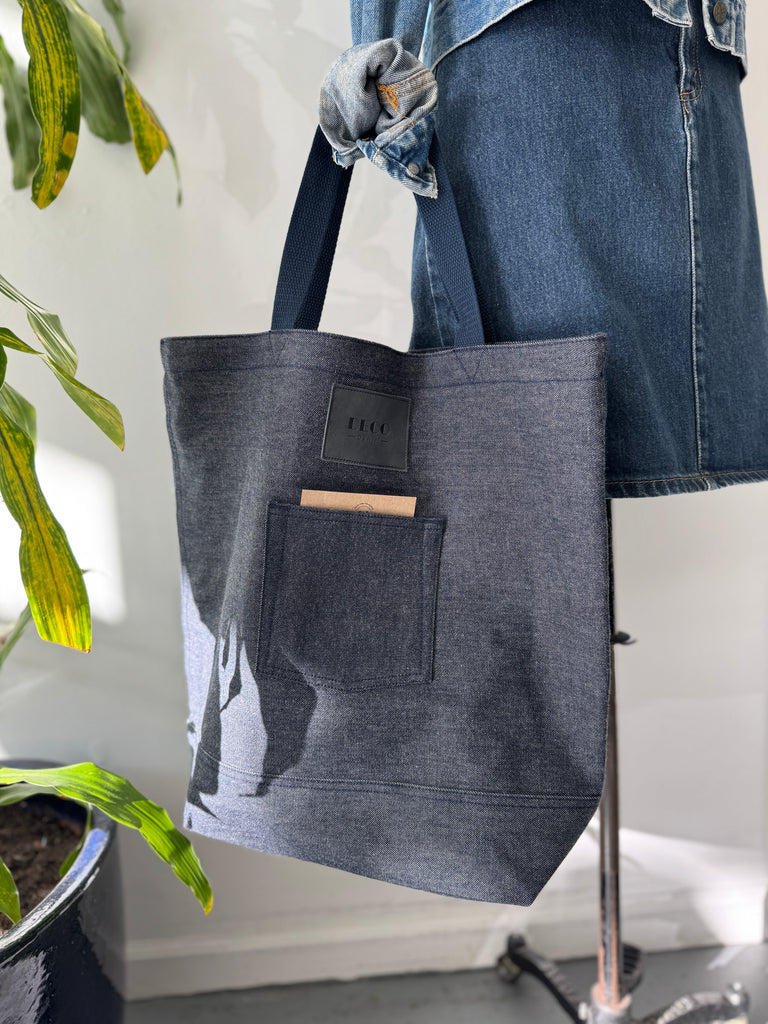 Deco Denim tote bag