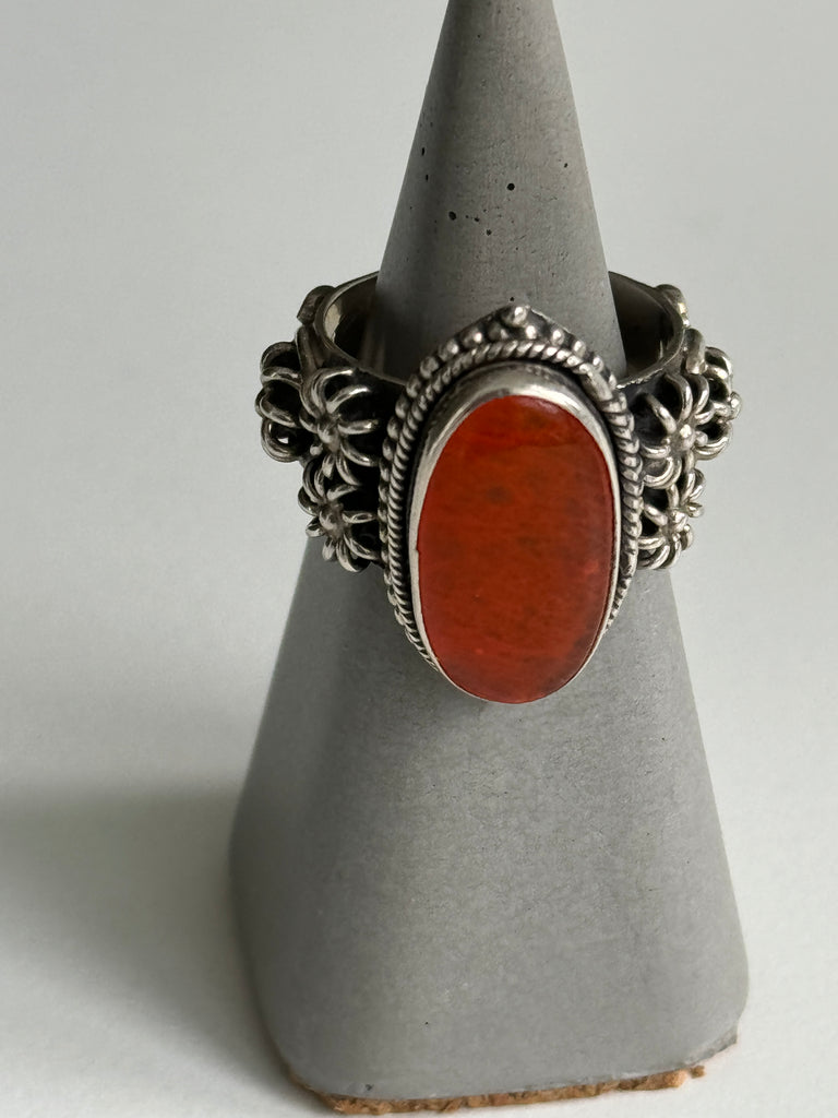 Cobochan Carnelian ring size 8.5