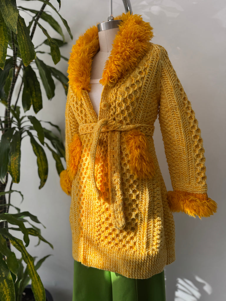 Vintage handmade crochet jacket