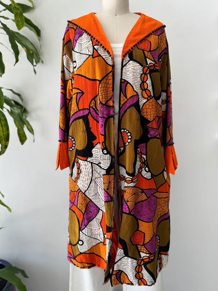 Vintage vibrant outerwear