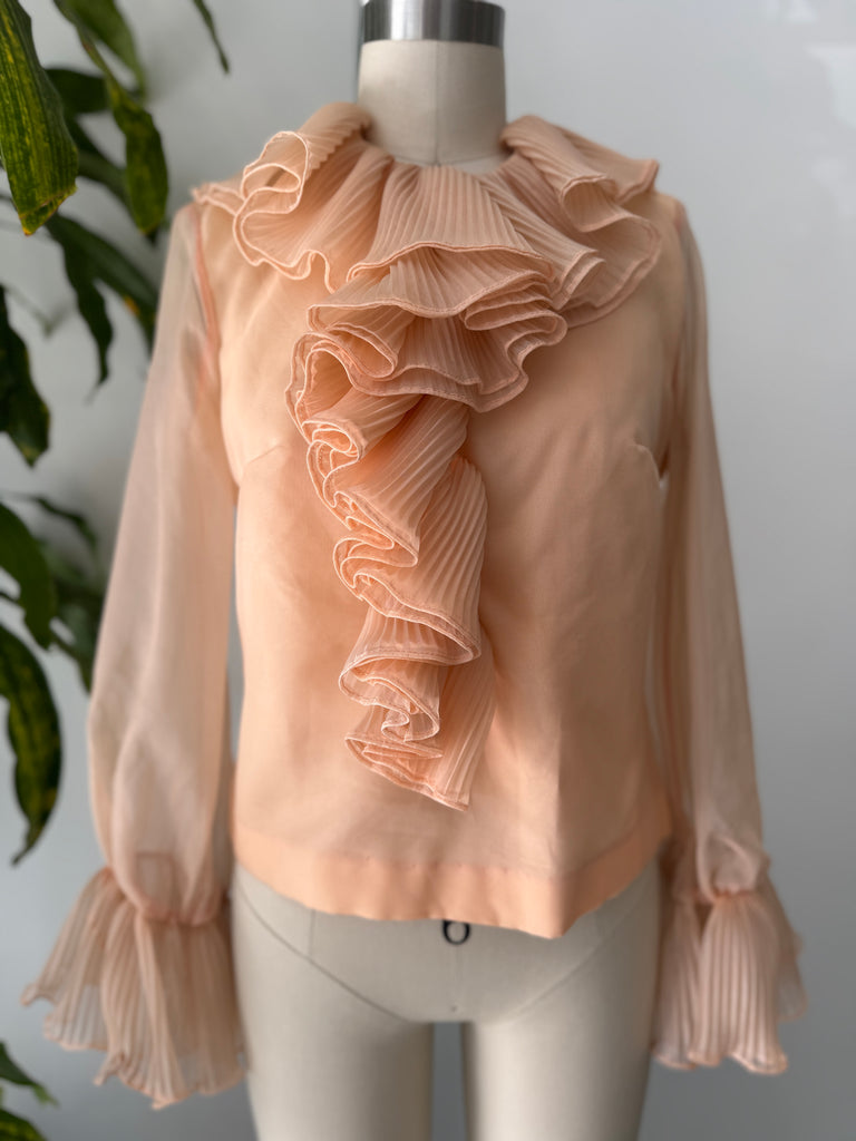 Vintage Lee Mar 1960’s ruffled top