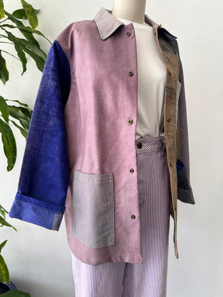 My Best Vintage Life patchwork chore coat
