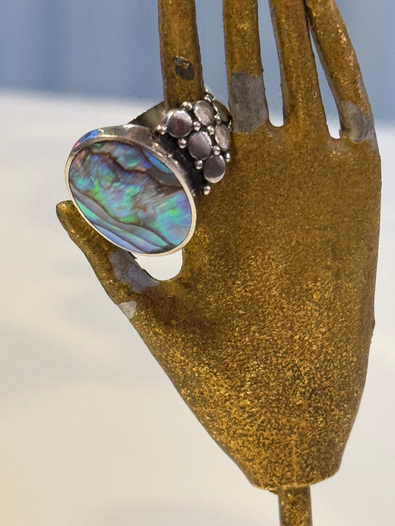 Abalone + Sterling ring