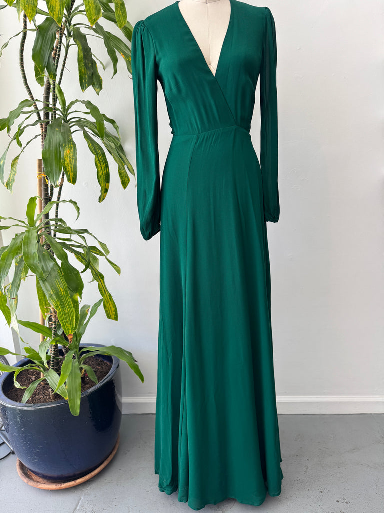 Jewel Toned reformation wrap dress