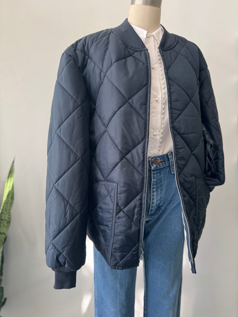 Navy Blue Quilted jacket