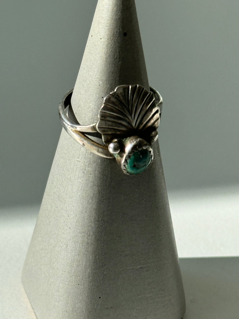 Sterling silver and turquoise ring size 6.5