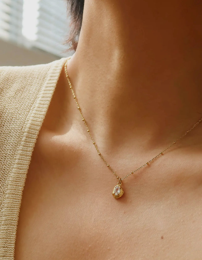 Petite cz necklace
