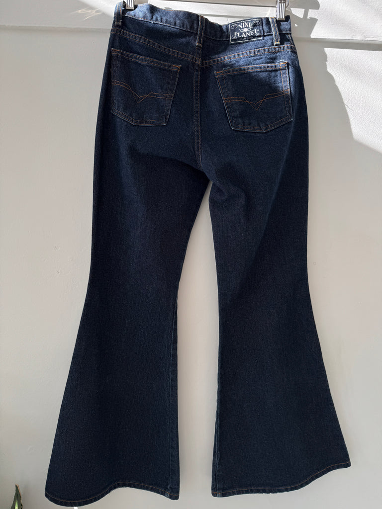 Vintage nine planet bell bottom pants “30”