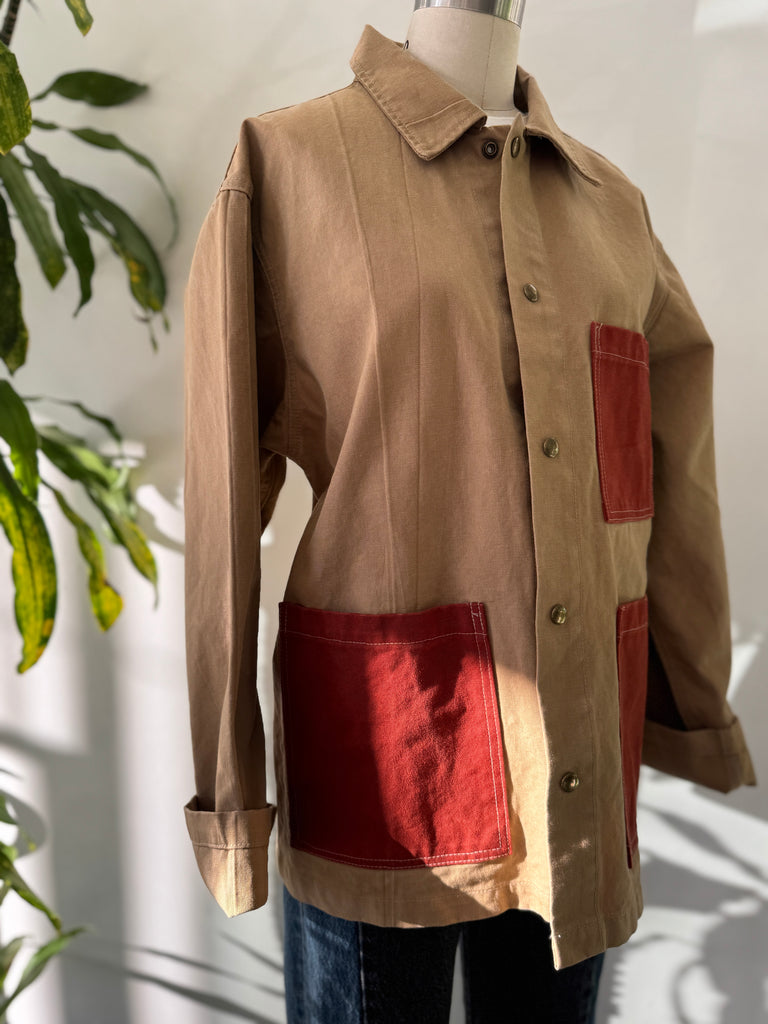 Handmade patchwork chore coat