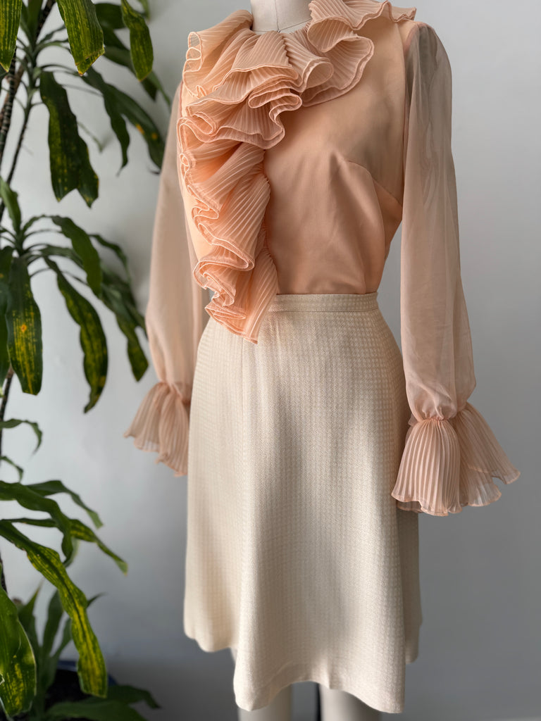 Vintage Lee Mar 1960’s ruffled top