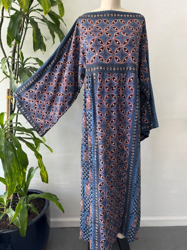 1970’s made in India  fabric cotton dress