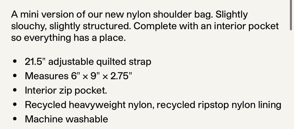 Baggu mini Nylon shoulder bag