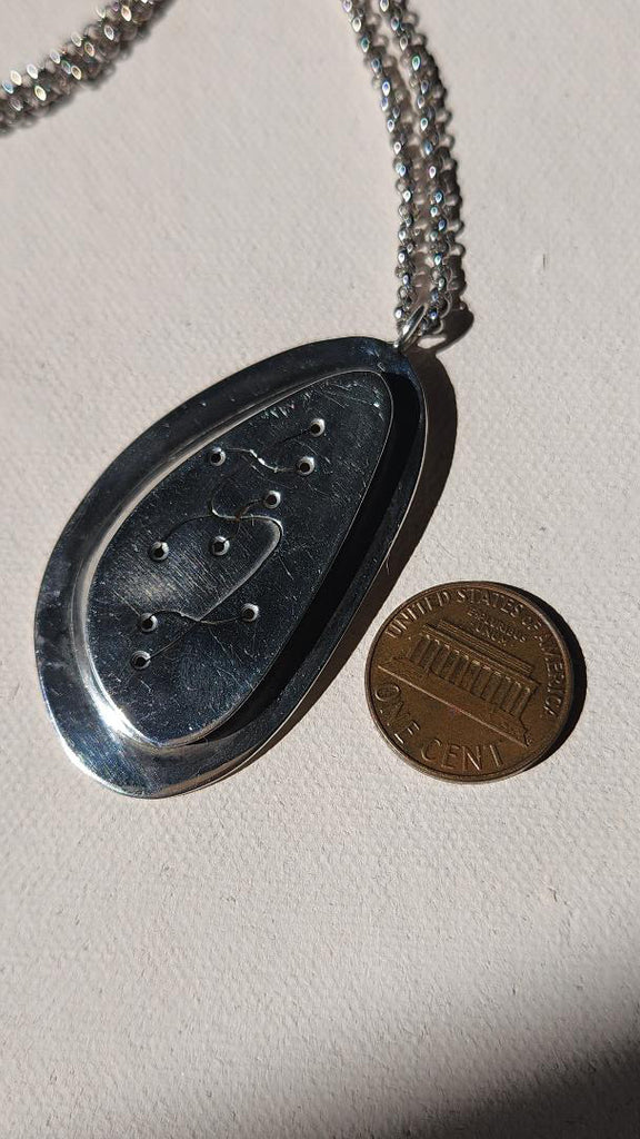Rare Ted Lowy designer sterling silver necklace