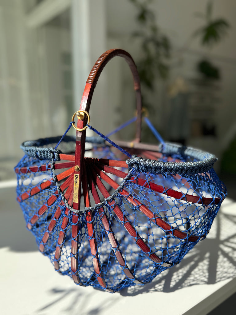 Vintage made in japan folding basket
