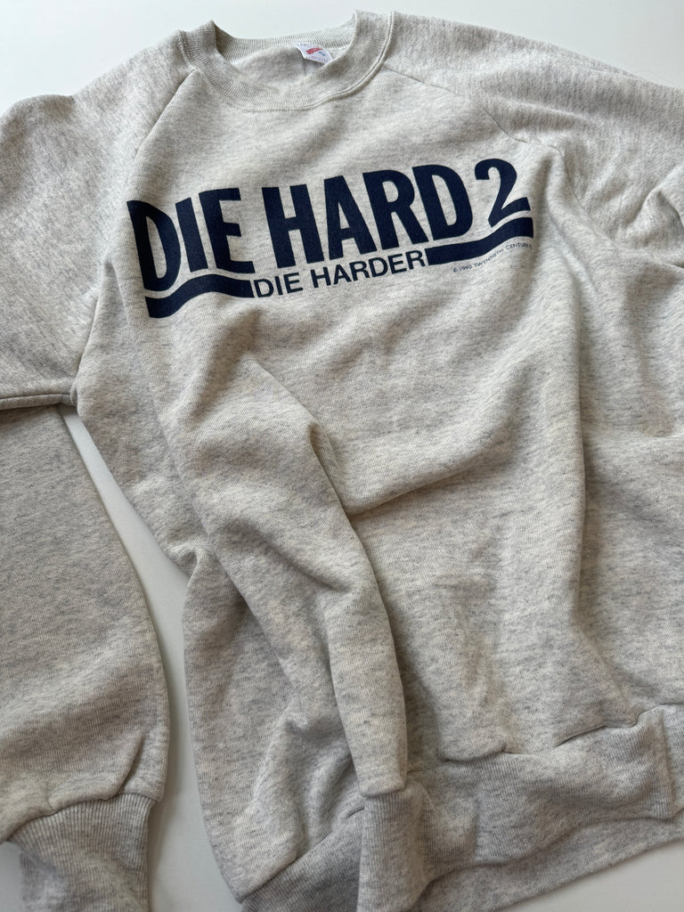 Vintage 1990 die hard | die harder raglan sweatshirt