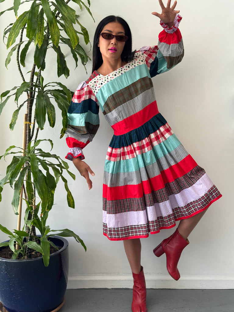 Vintage patchwork dress