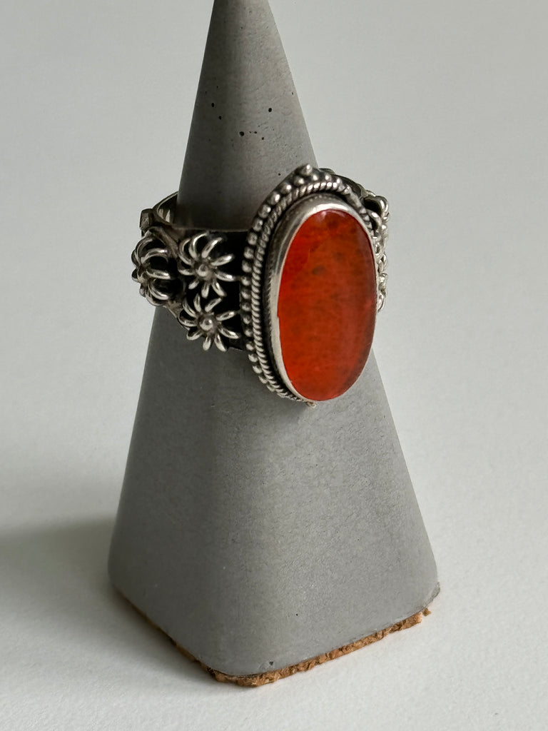 Cobochan Carnelian ring size 8.5