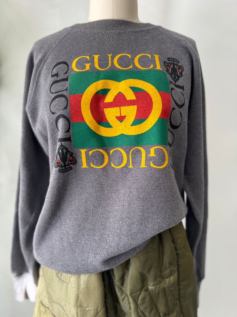 Faux Gucci vintage raglan sweatshirt