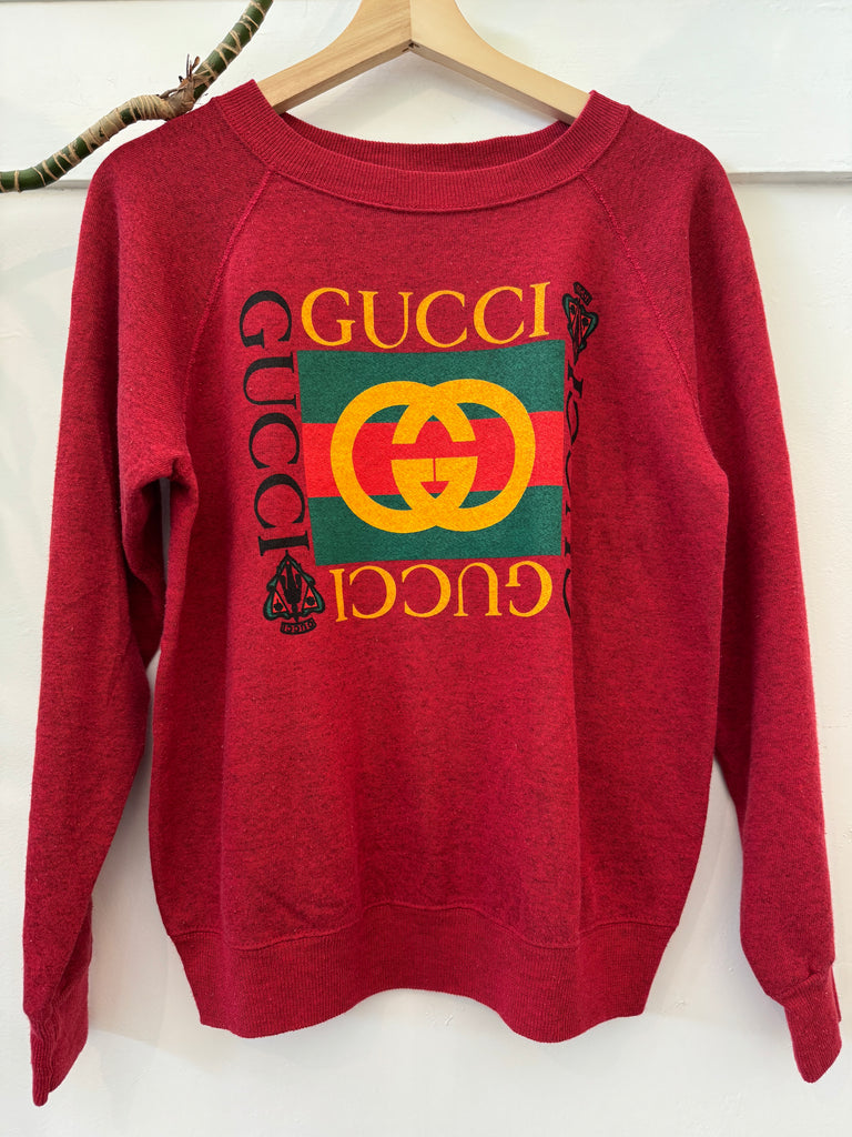 Faux on vintage raglan sweatshirt