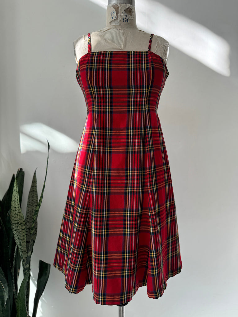 Vintage Y 2k era plaid dress