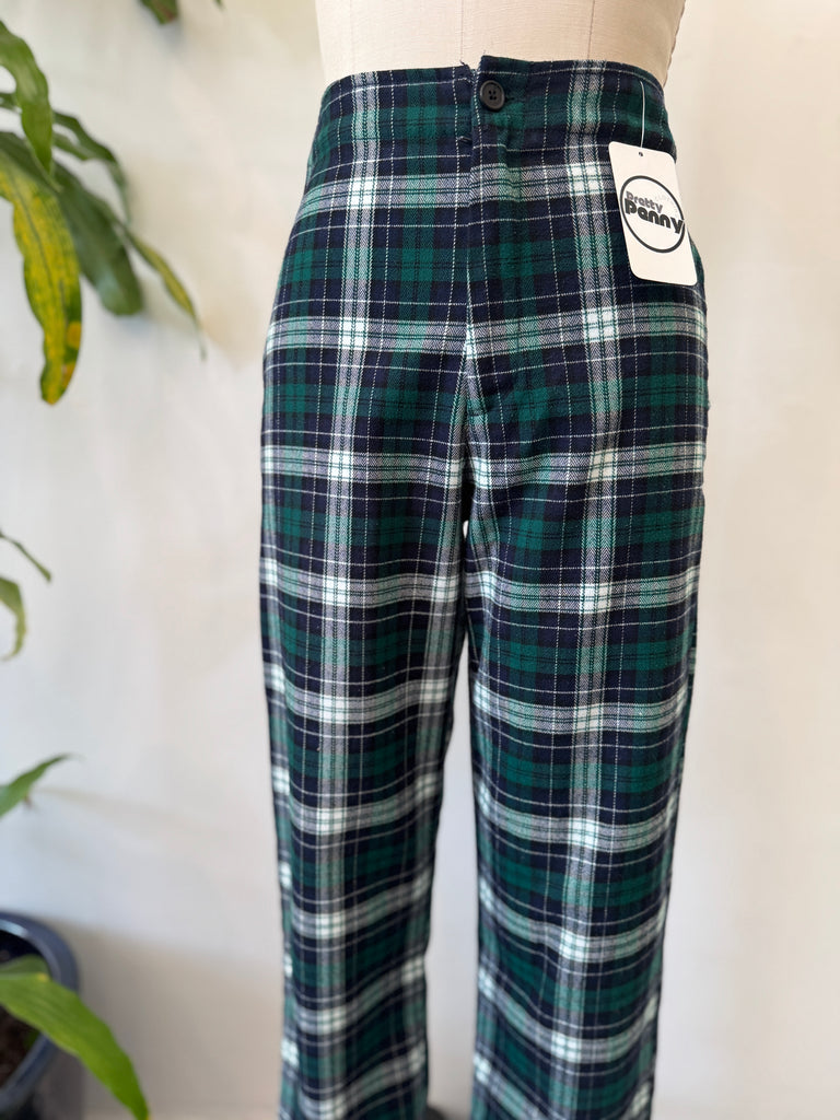 Vintage plaid pants high waist “28”
