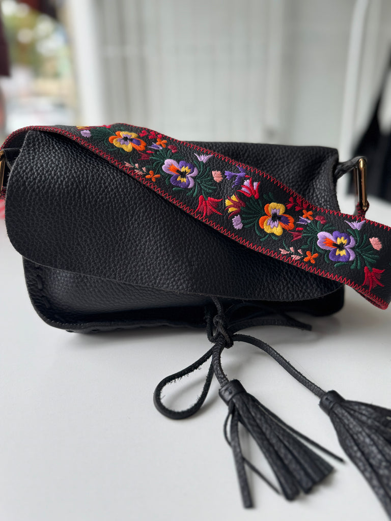 Miu Miu embroidered and leather purse
