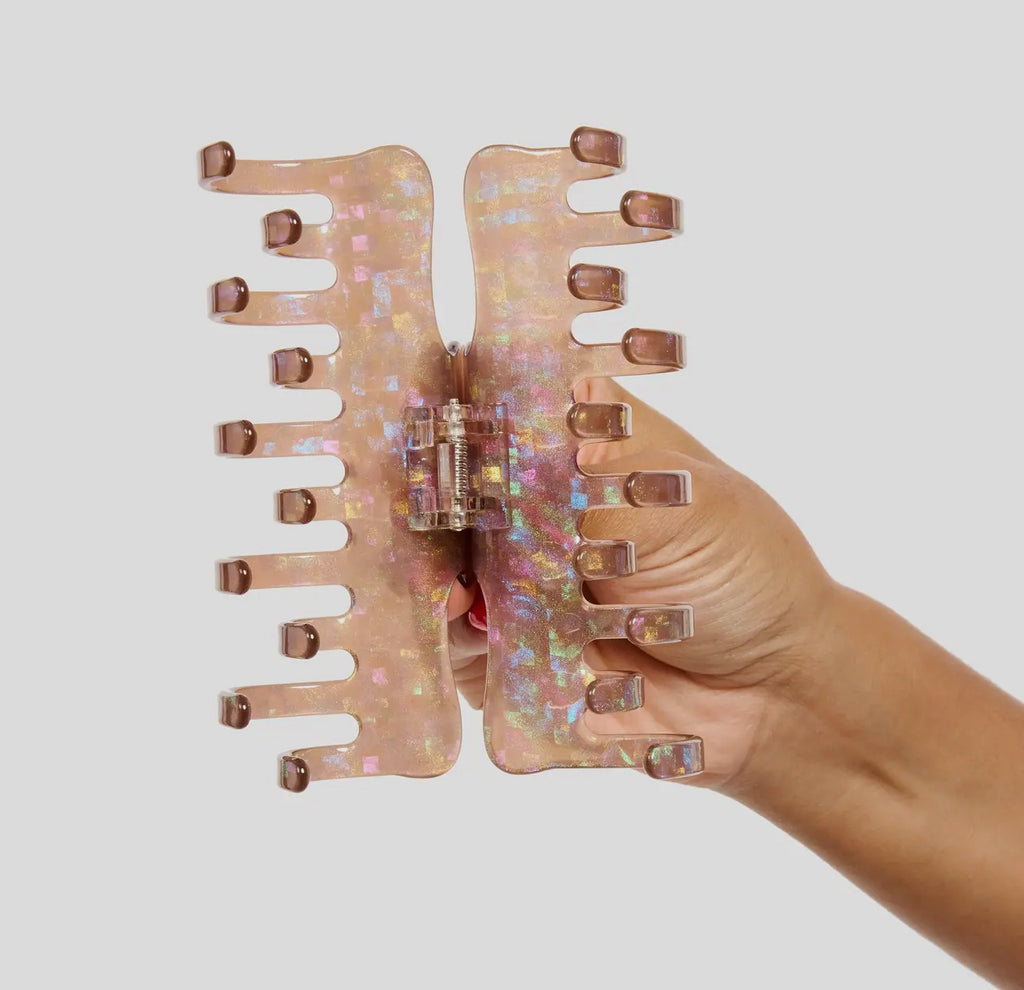 Chunks jojo claw in large hazel sparkle