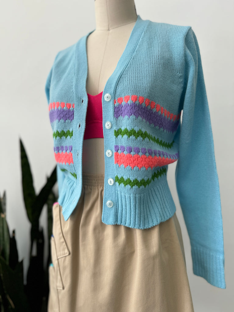 1970's Vintage knit cardigan sweater