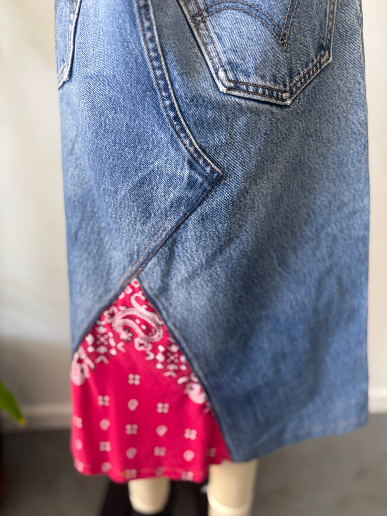 Handmade Levi’s skirt waist “34”