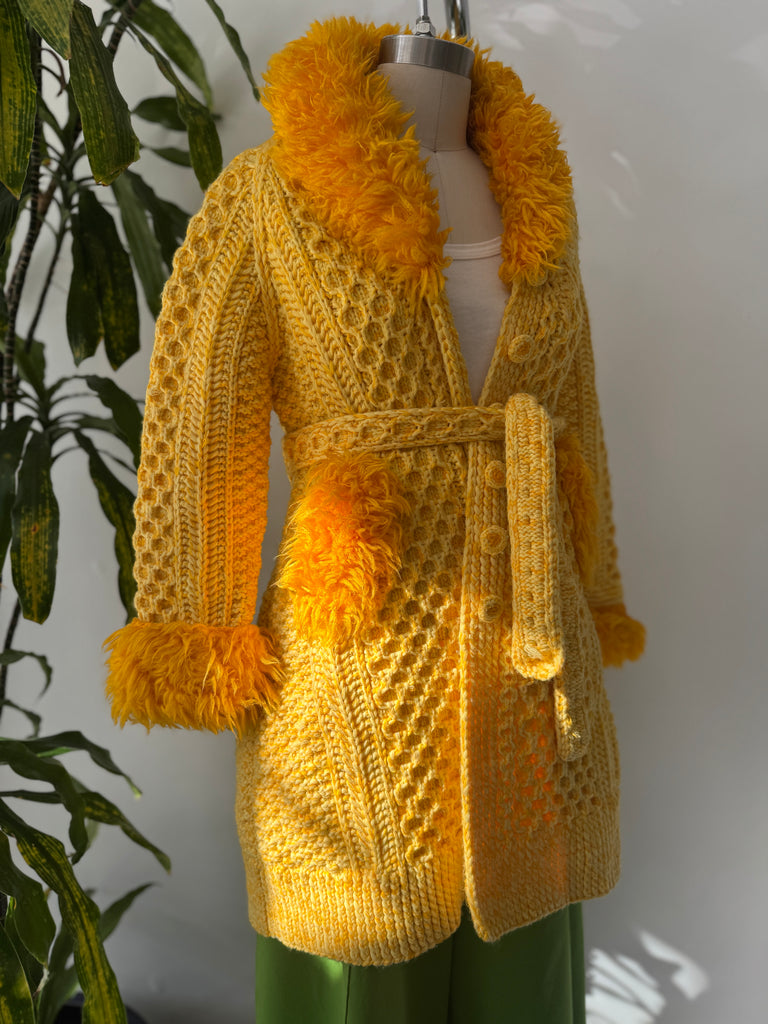 Vintage handmade crochet jacket