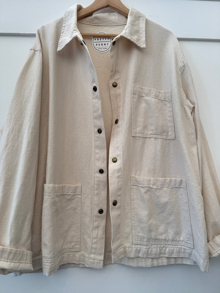 Handmade cotton chore coat