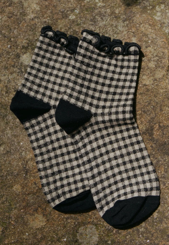 Beaten Path gingham socks
