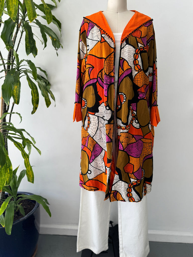 Vintage vibrant outerwear
