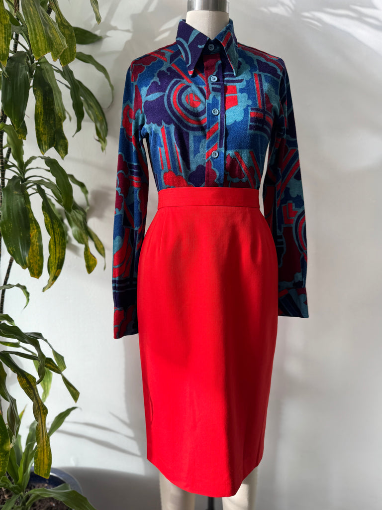 Vintage designer ESCADA skirt waist "28/29"