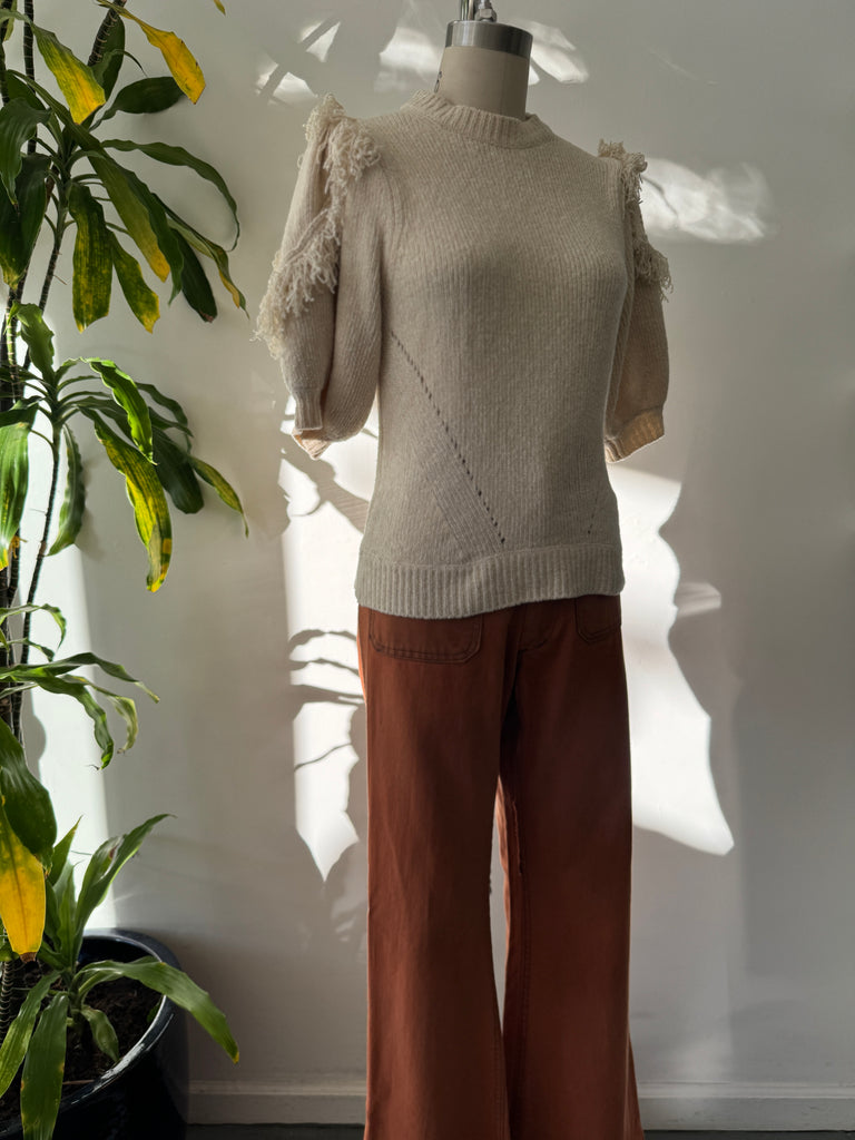 Designer Ulla Johnson silk/cotton knit top