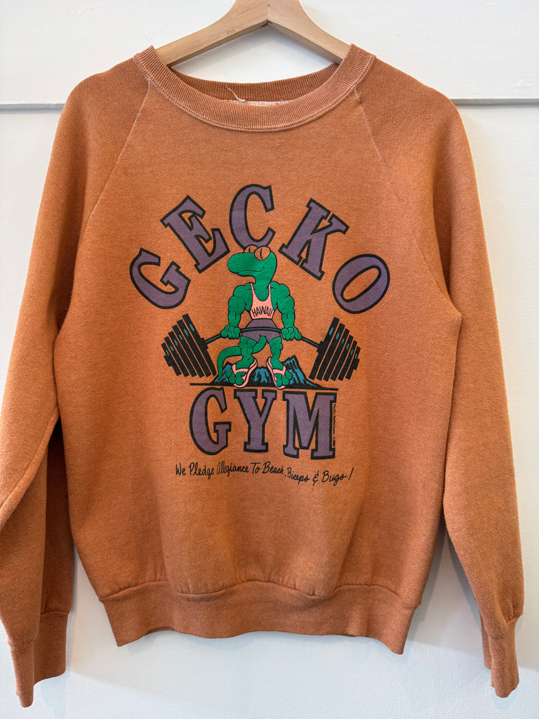 Vintage gecko raglan sweatshirt