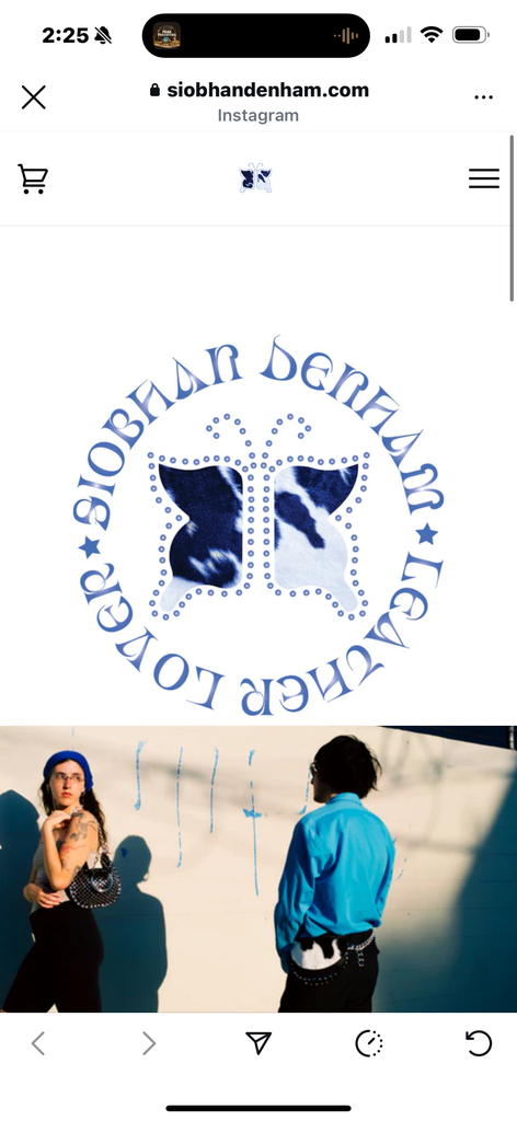 Handmade Siobhan Denham key to my heart charm | blue | deer