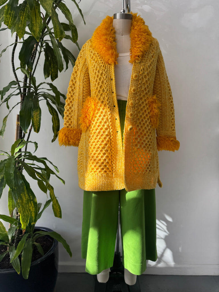 Vintage handmade crochet jacket