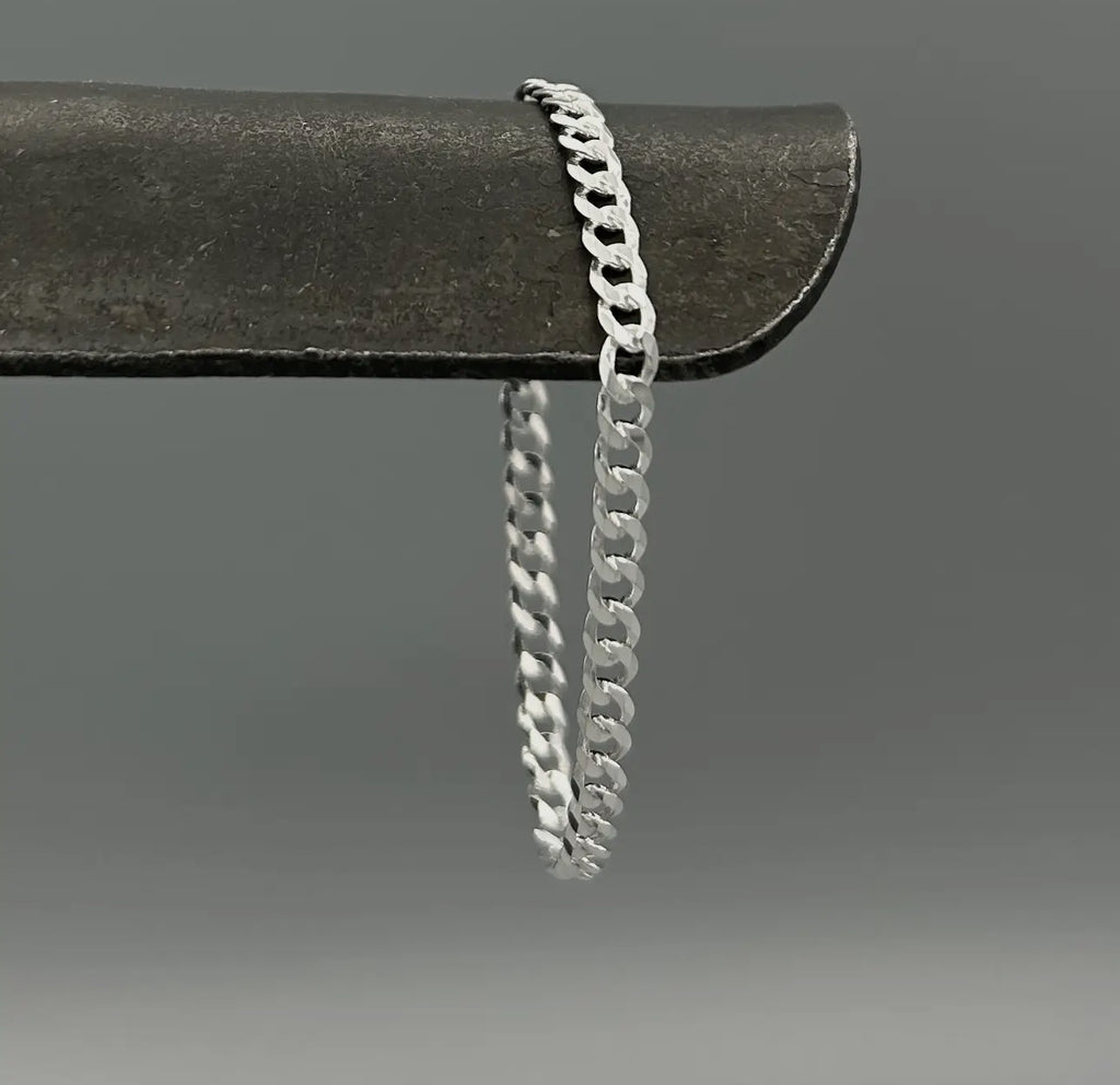 4.4 mm Sterling silver fiat chain