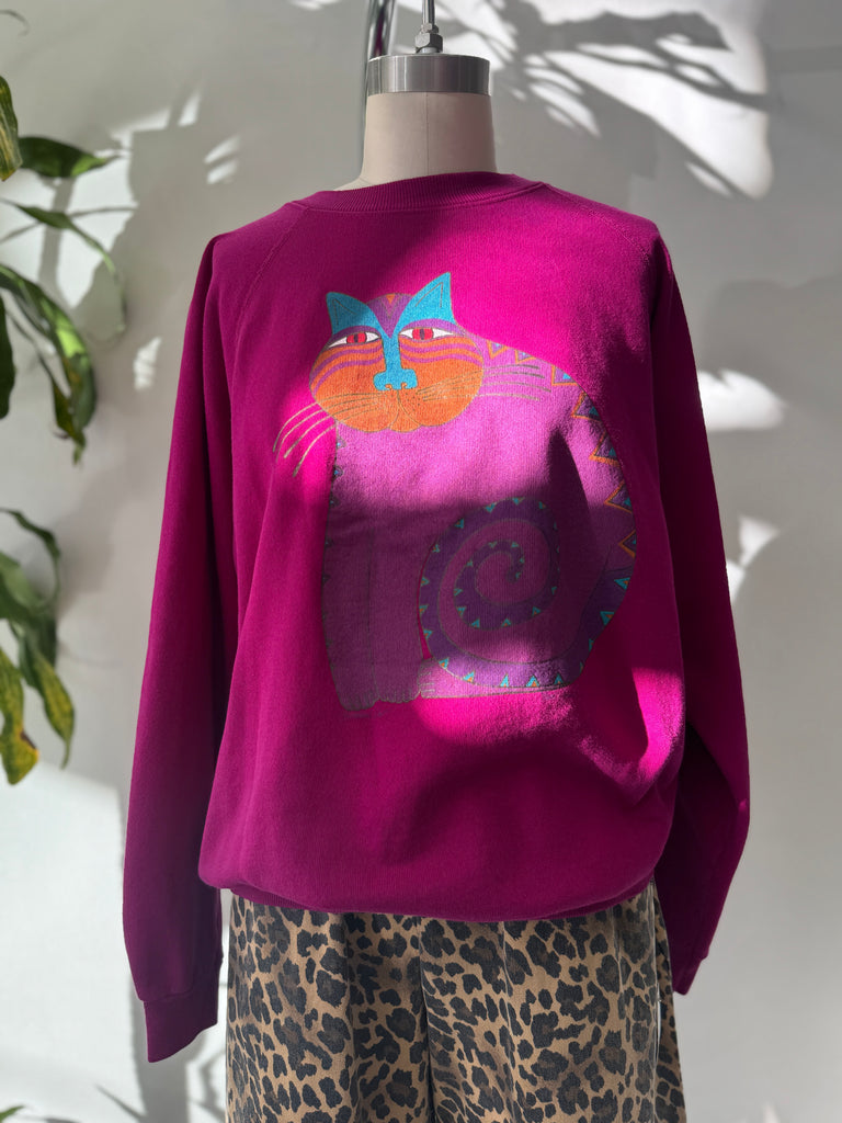 Vintage laurel burch San Francisco raglan sweatshirt