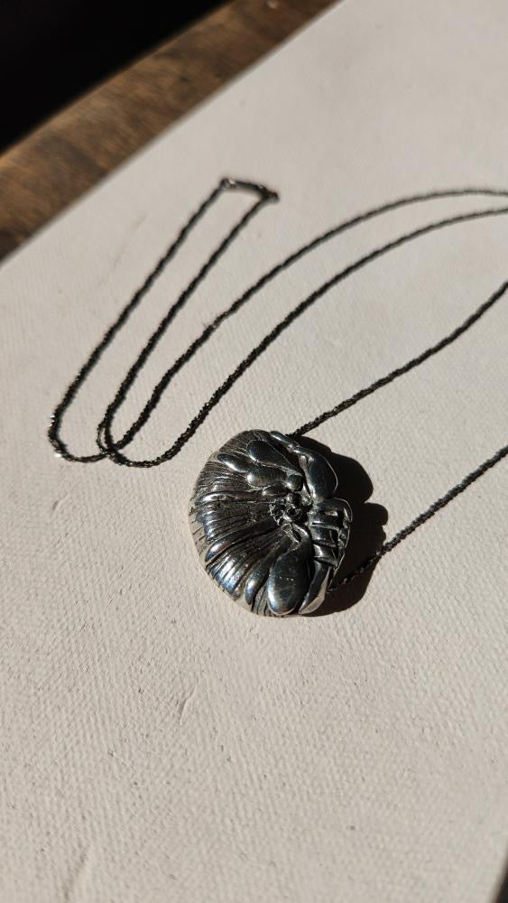 Vintage designer handmade abstract crab like pendant