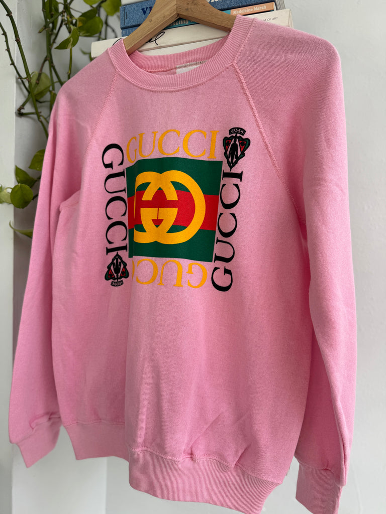 Faux on vintage raglan sweatshirt