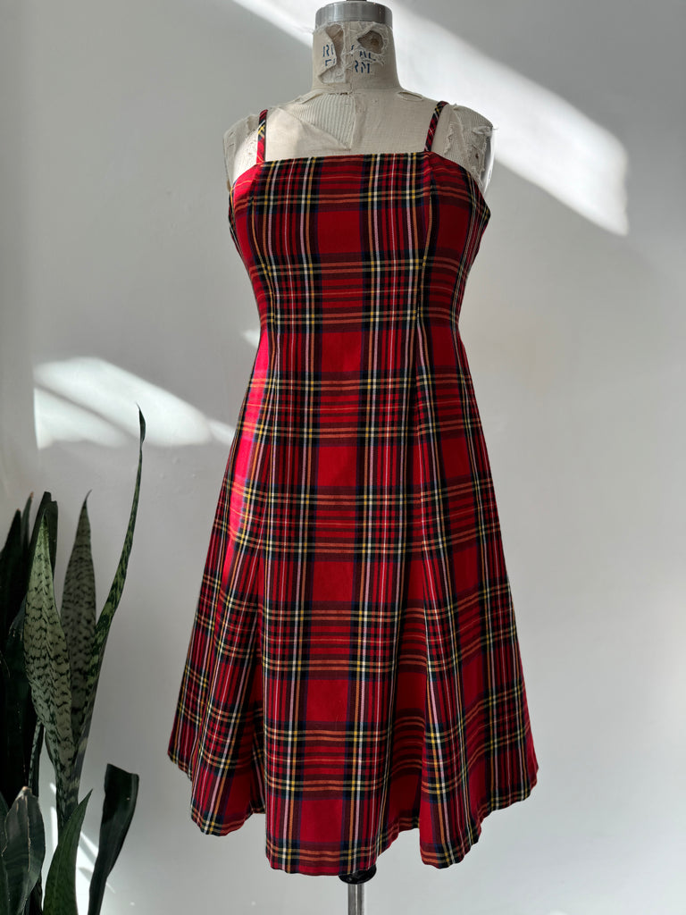 Vintage Y 2k era plaid dress