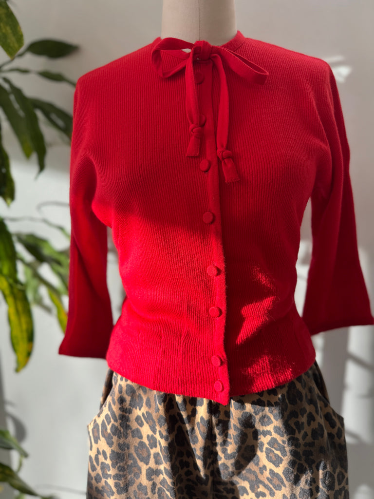 1950’s Judy bond cherry red top