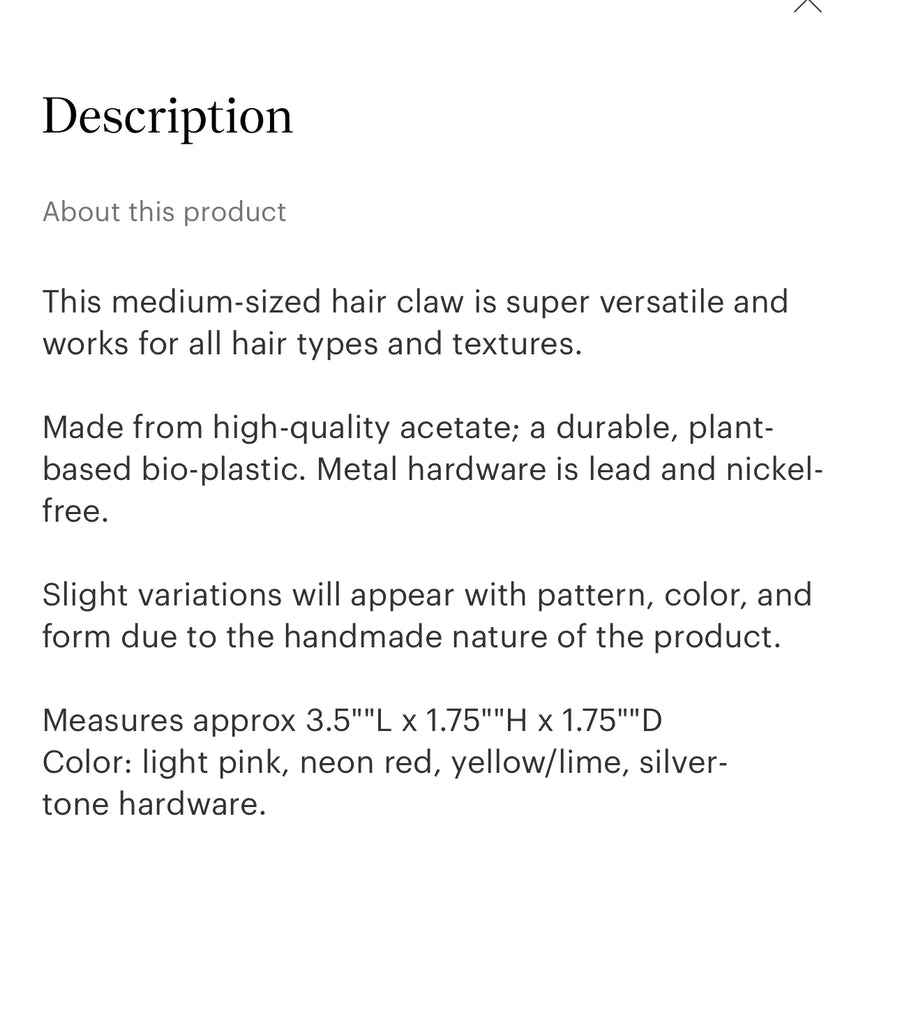 Chunks suki claw in lilac and punch