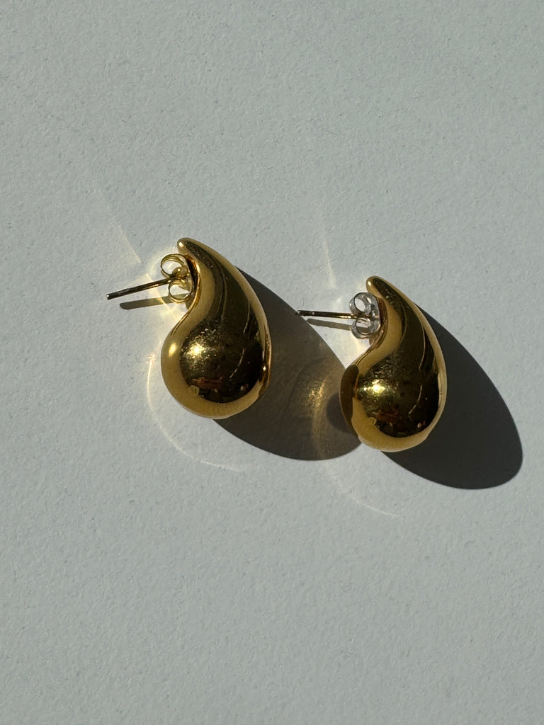 Gold filled bulb earrings