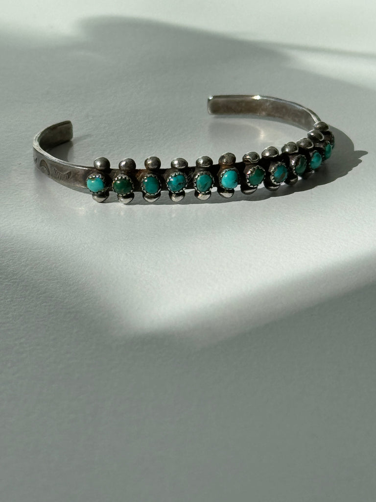 Sterling silver + turquoise bracelet