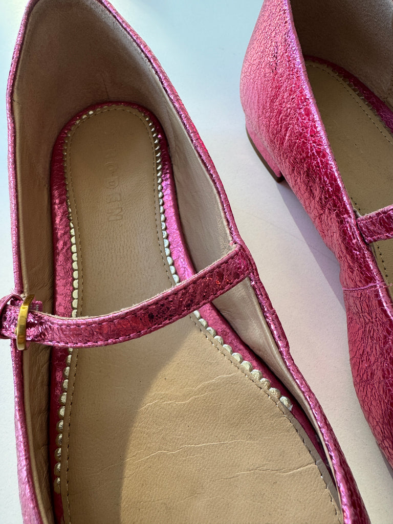 Metallic pink boden size 9