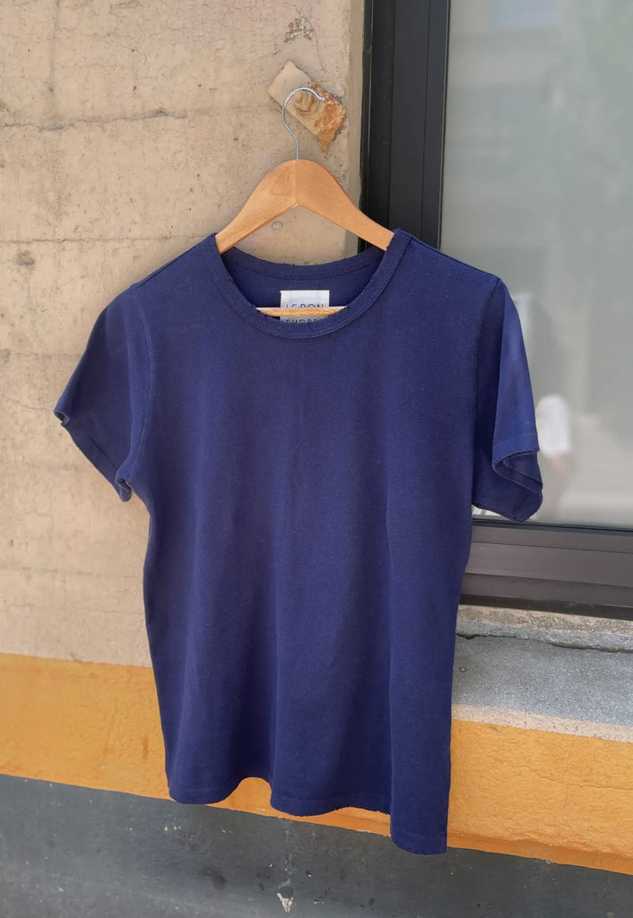 Organic cotton vintage boy tee | navy