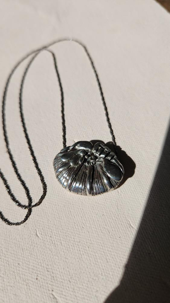 Vintage designer handmade abstract crab like pendant